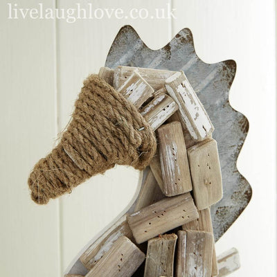 Large Driftwood Seahorse Sculpture - LIVE LAUGH LOVE LIMITED