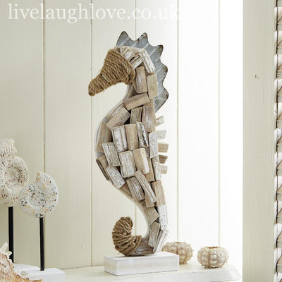 Large Driftwood Seahorse Sculpture - LIVE LAUGH LOVE LIMITED