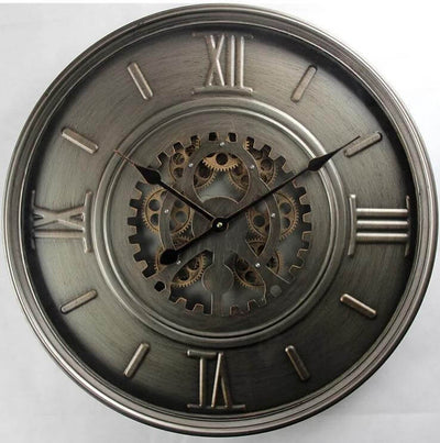 Large Rustic Gear Clock - LIVE LAUGH LOVE LIMITED