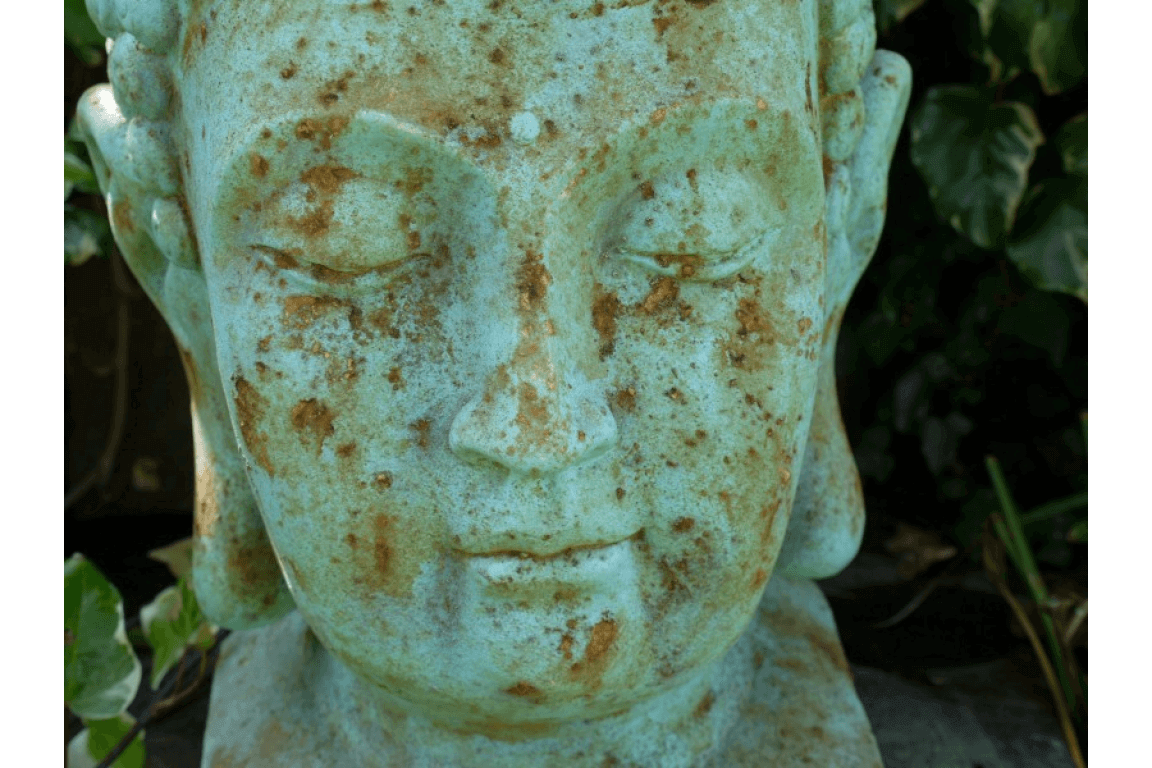 Large Stone Buddha Head Ornament - LIVE LAUGH LOVE LIMITED