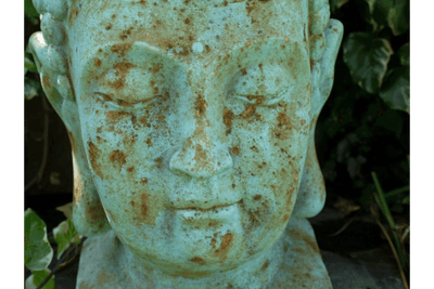 Large Stone Buddha Head Ornament - LIVE LAUGH LOVE LIMITED
