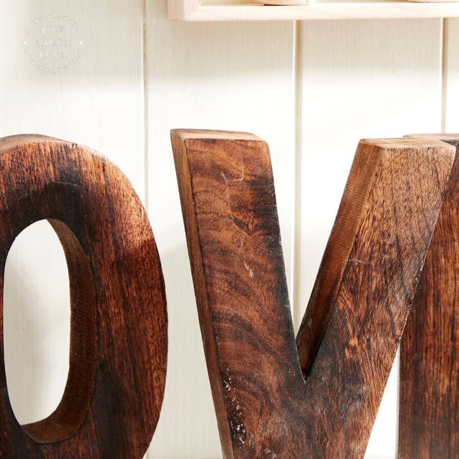 Large Wooden Letters "Love" - LIVE LAUGH LOVE LIMITED