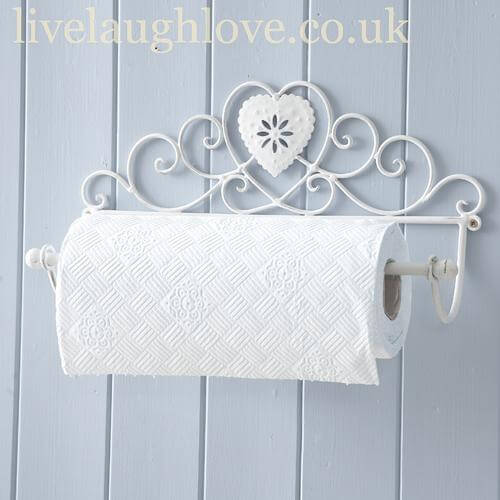 Lattice Heart Kitchen Roll Holder - LIVE LAUGH LOVE LIMITED