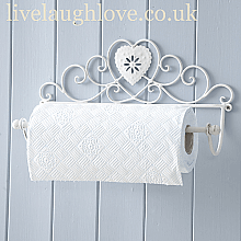 Lattice Heart Kitchen Roll Holder - LIVE LAUGH LOVE LIMITED