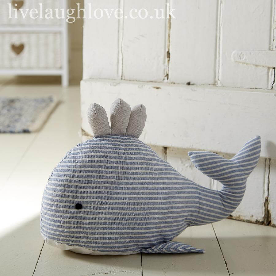 Light Blue Whale Doorstop - LIVE LAUGH LOVE LIMITED