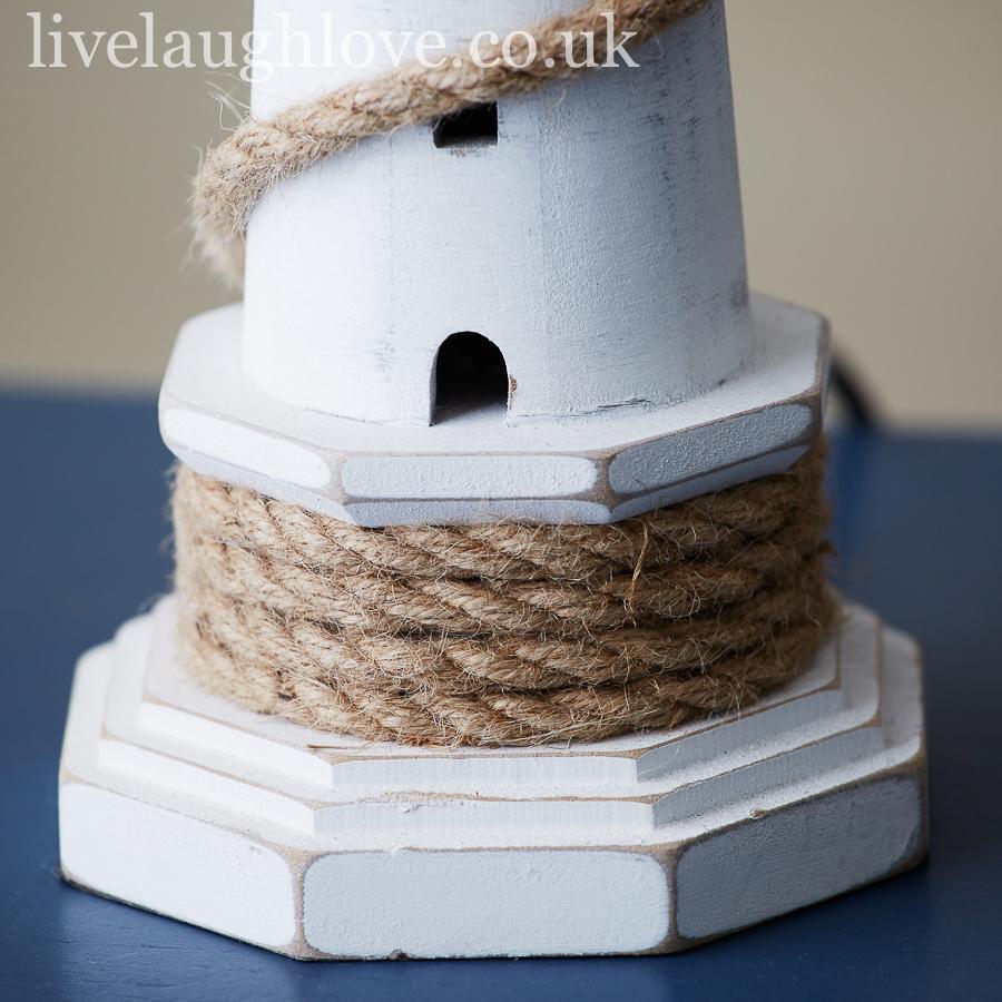 Lighthouse Lamp With Rope - LIVE LAUGH LOVE LIMITED