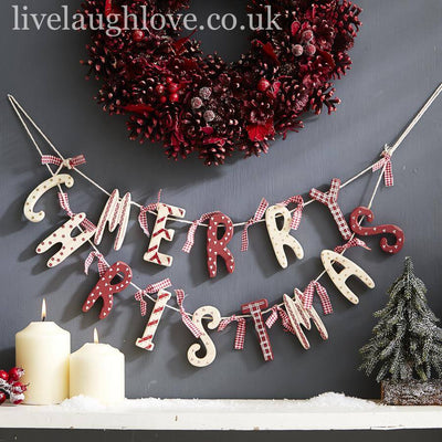 Merry Christmas Garland - LIVE LAUGH LOVE LIMITED