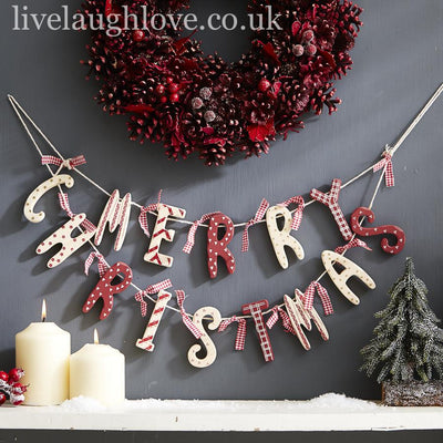 Merry Christmas Garland - LIVE LAUGH LOVE LIMITED