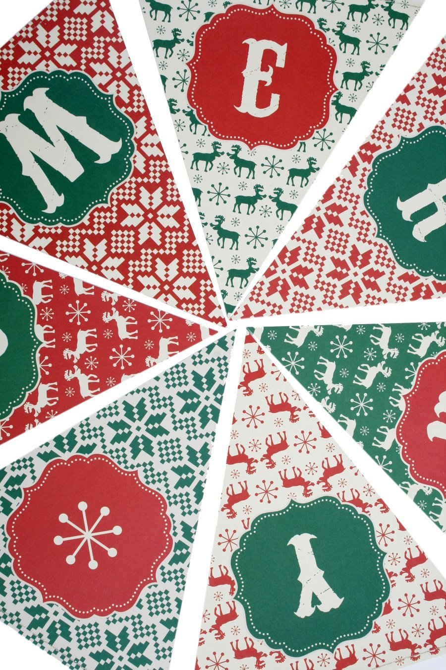 Merry Christmas Paper Bunting *** Hurry Limited Stock *** - LIVE LAUGH LOVE LIMITED