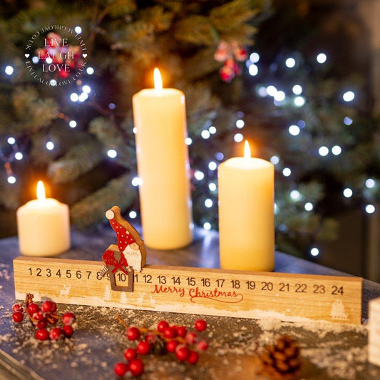 Merry Christmas Santa Advent Calendar Ruler - LIVE LAUGH LOVE LIMITED