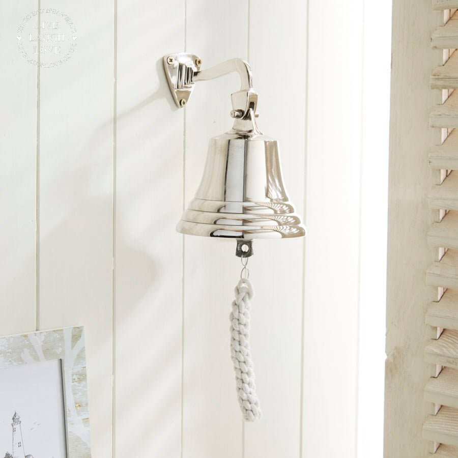 Metal Hanging Nautical Ship Bell - LIVE LAUGH LOVE LIMITED