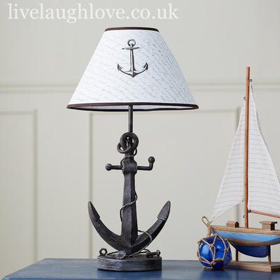 Metal Style Anchor Lamp - LIVE LAUGH LOVE LIMITED