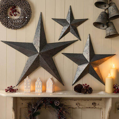 Metal Wall Hanging Amish Barn Star - LIVE LAUGH LOVE LIMITED