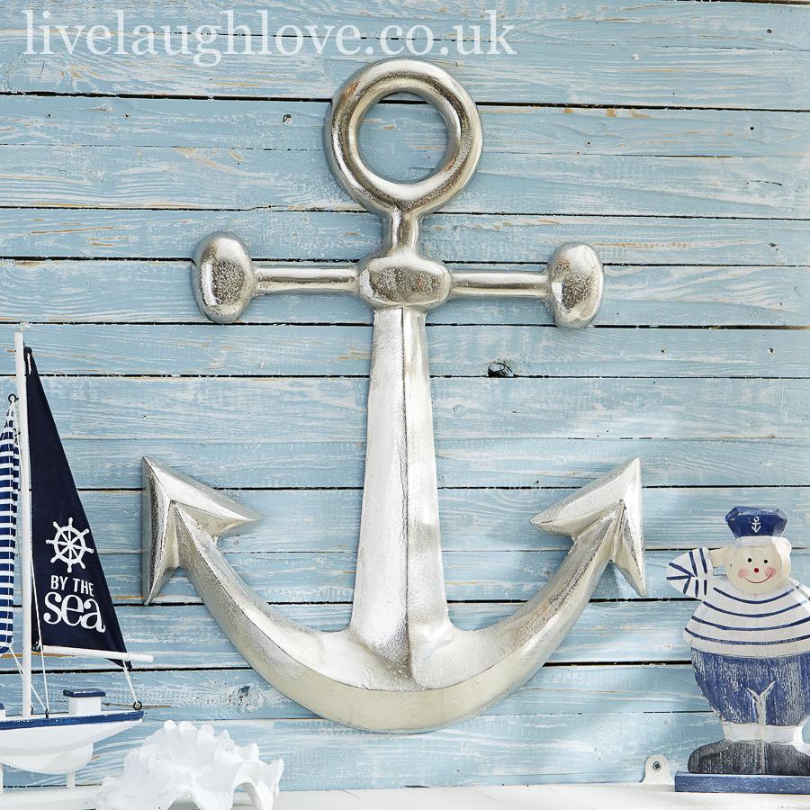 Metal Wall Hanging Anchor - LIVE LAUGH LOVE LIMITED