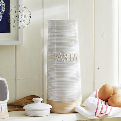 Natural Design Pasta Canister - LIVE LAUGH LOVE LIMITED