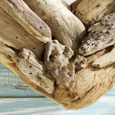 Natural Heart-Shaped Driftwood Mirror - LIVE LAUGH LOVE LIMITED