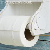 Nautical Painted Wooden Toilet Roll Holder - LIVE LAUGH LOVE LIMITED