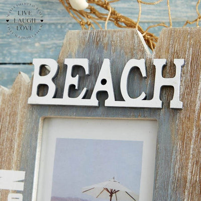 Nautical Photo Frame - 4" x 6" Photo Size - LIVE LAUGH LOVE LIMITED