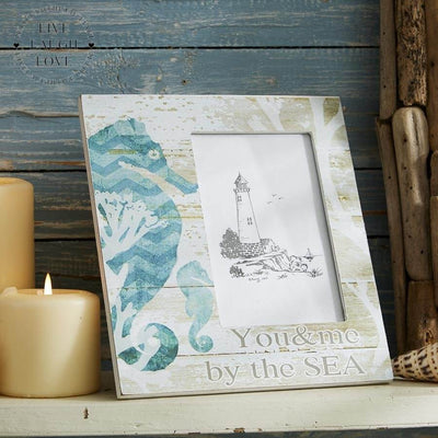 Nautical You & Me By The Sea Photo Frame - 4" x 6" Photo Size ***Second*** - LIVE LAUGH LOVE LIMITED