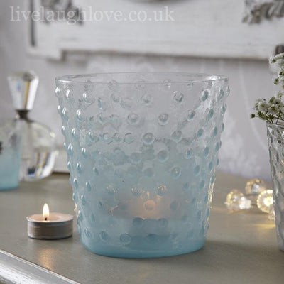 Opulent Collection - Giant Candle Holder "DOT" - Blue - LIVE LAUGH LOVE LIMITED
