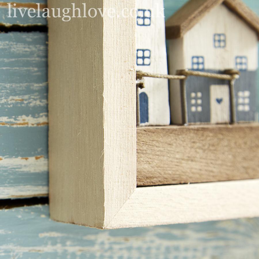 Pair Of Box Frame Nautical Wall Hangers - LIVE LAUGH LOVE LIMITED