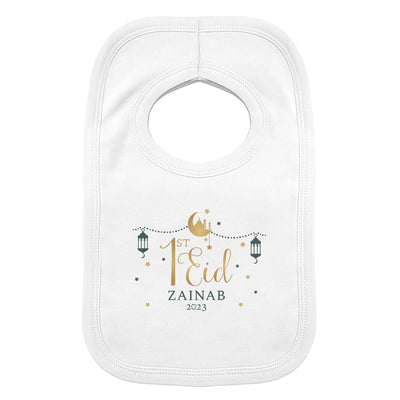 Personalised 1st Eid Bib - LIVE LAUGH LOVE LIMITED