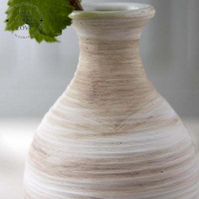 Ribbed Bottle Vase ***Second*** - LIVE LAUGH LOVE LIMITED