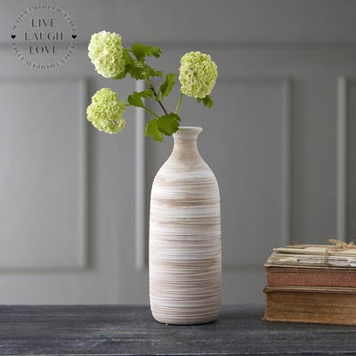 Ribbed Bottle Vase ***Second*** - LIVE LAUGH LOVE LIMITED