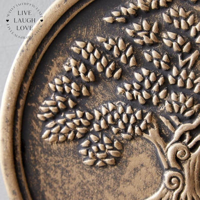 Round Terracotta Tree Of Life Wall Hanger - LIVE LAUGH LOVE LIMITED