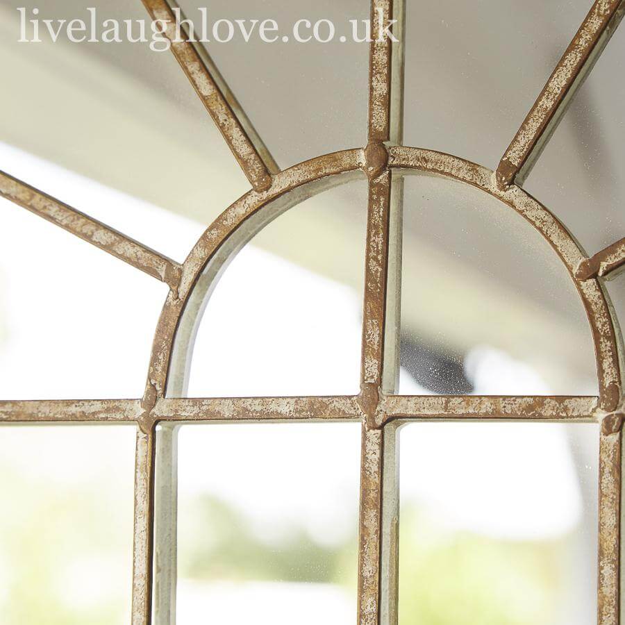 Rustic Metal Arch Mirror - Medium - LIVE LAUGH LOVE LIMITED