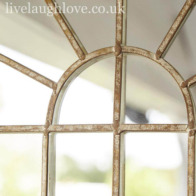 Rustic Metal Arch Mirror - Medium - LIVE LAUGH LOVE LIMITED