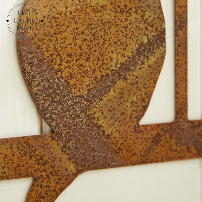 Rustic Metal Cat In Window Wall Decoration - LIVE LAUGH LOVE LIMITED