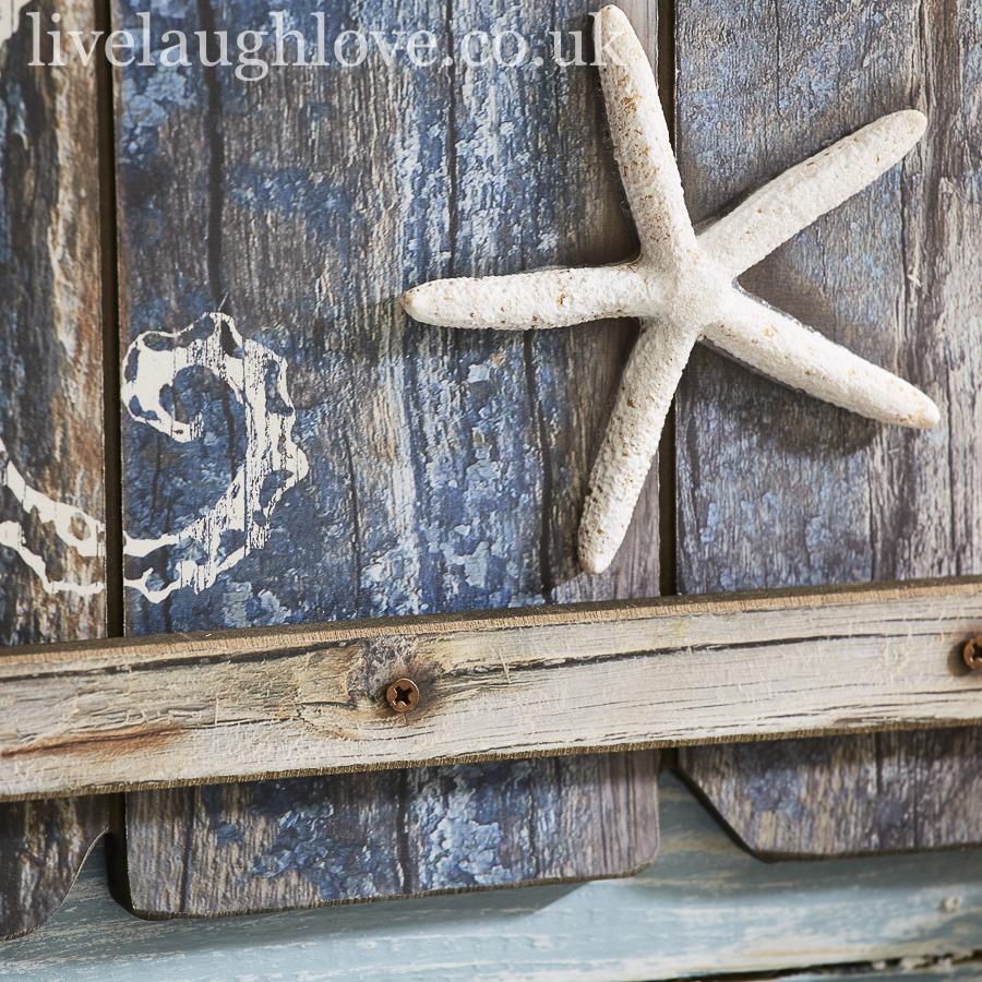 Rustic Nautical Plaque - Life Is Good At The Beach - LIVE LAUGH LOVE LIMITED