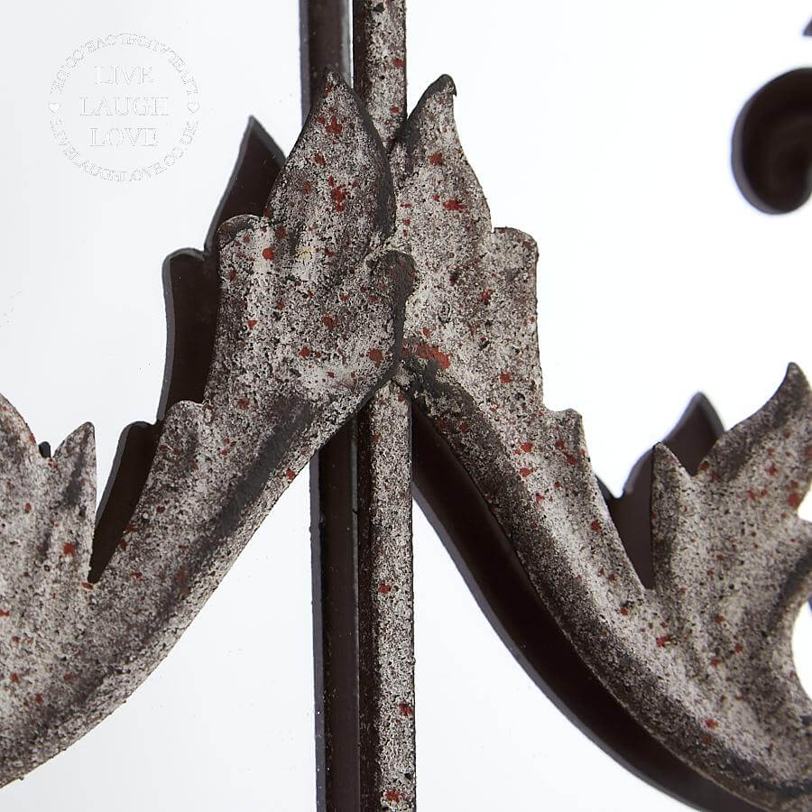 Rustic Wall Mirror With Triple Planter - LIVE LAUGH LOVE LIMITED