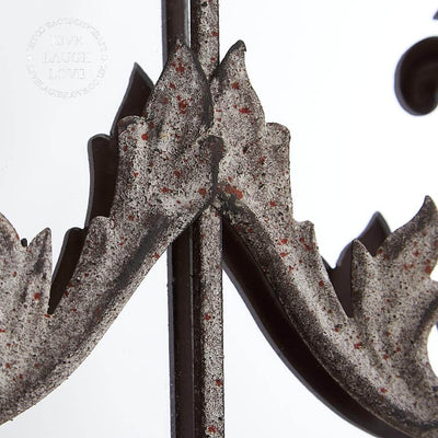 Rustic Wall Mirror With Triple Planter - LIVE LAUGH LOVE LIMITED