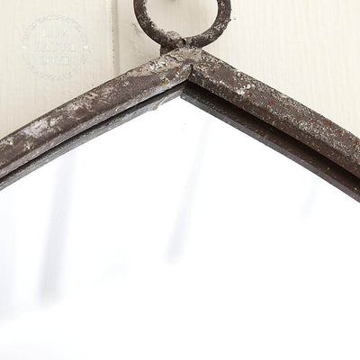 Rustic Wall Mirror With Triple Planter - LIVE LAUGH LOVE LIMITED