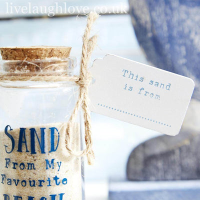 Sand From My Favourite Beach Glass Jar - LIVE LAUGH LOVE LIMITED