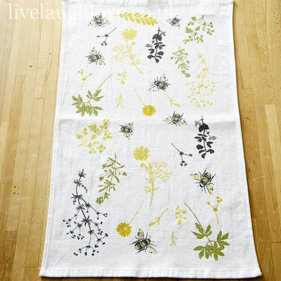 Set Of 3 Cotton Tea Towels - Queen Bee - LIVE LAUGH LOVE LIMITED