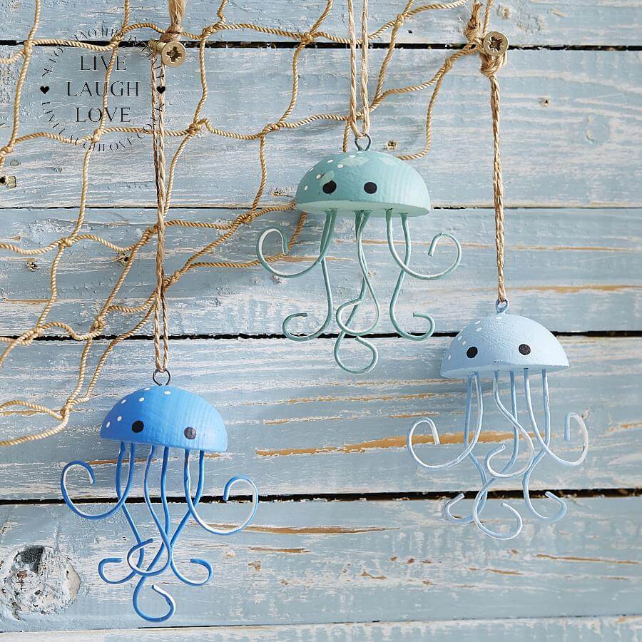 Set of 3 Jellyfish - LIVE LAUGH LOVE LIMITED