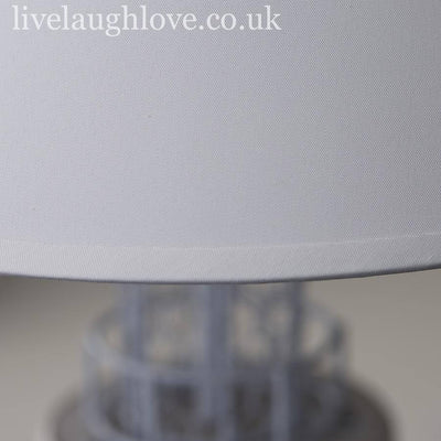 Shell Filled Lighthouse Lamp With Fabric Shade - LIVE LAUGH LOVE LIMITED