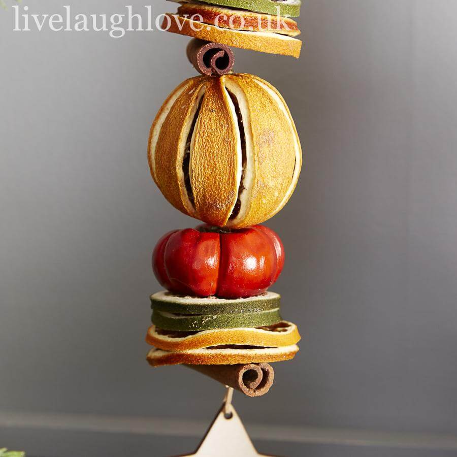Short Orange Garland - LIVE LAUGH LOVE LIMITED