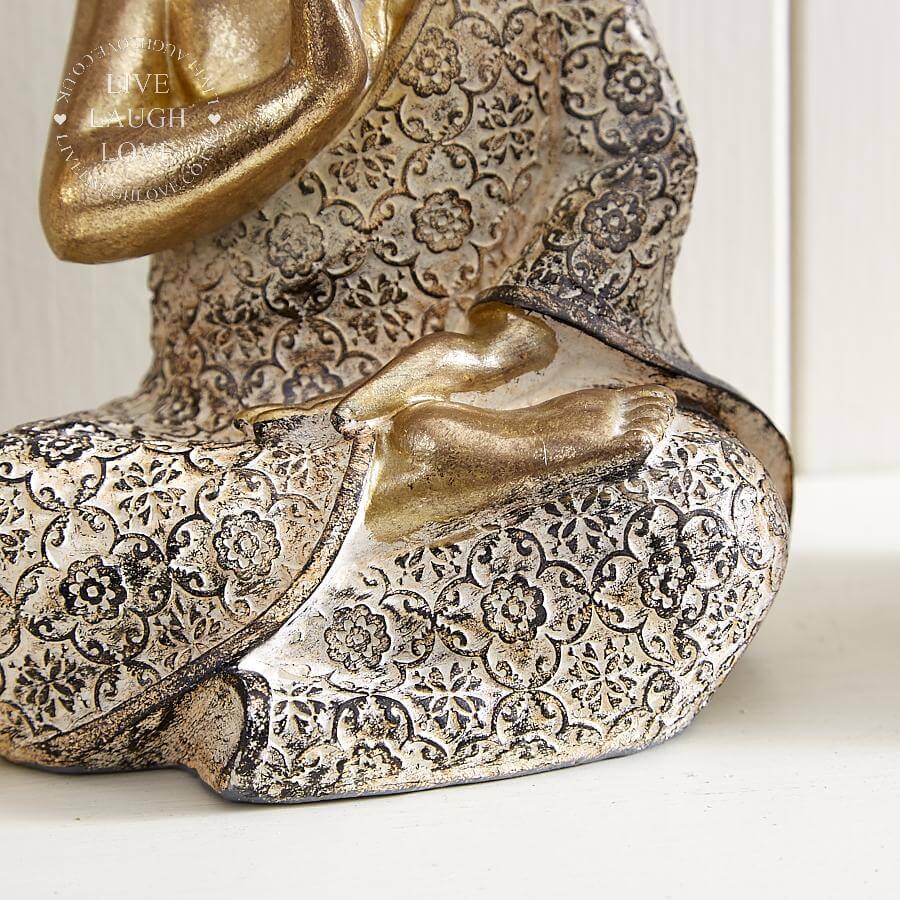 Sitting Golden Buddha - LIVE LAUGH LOVE LIMITED