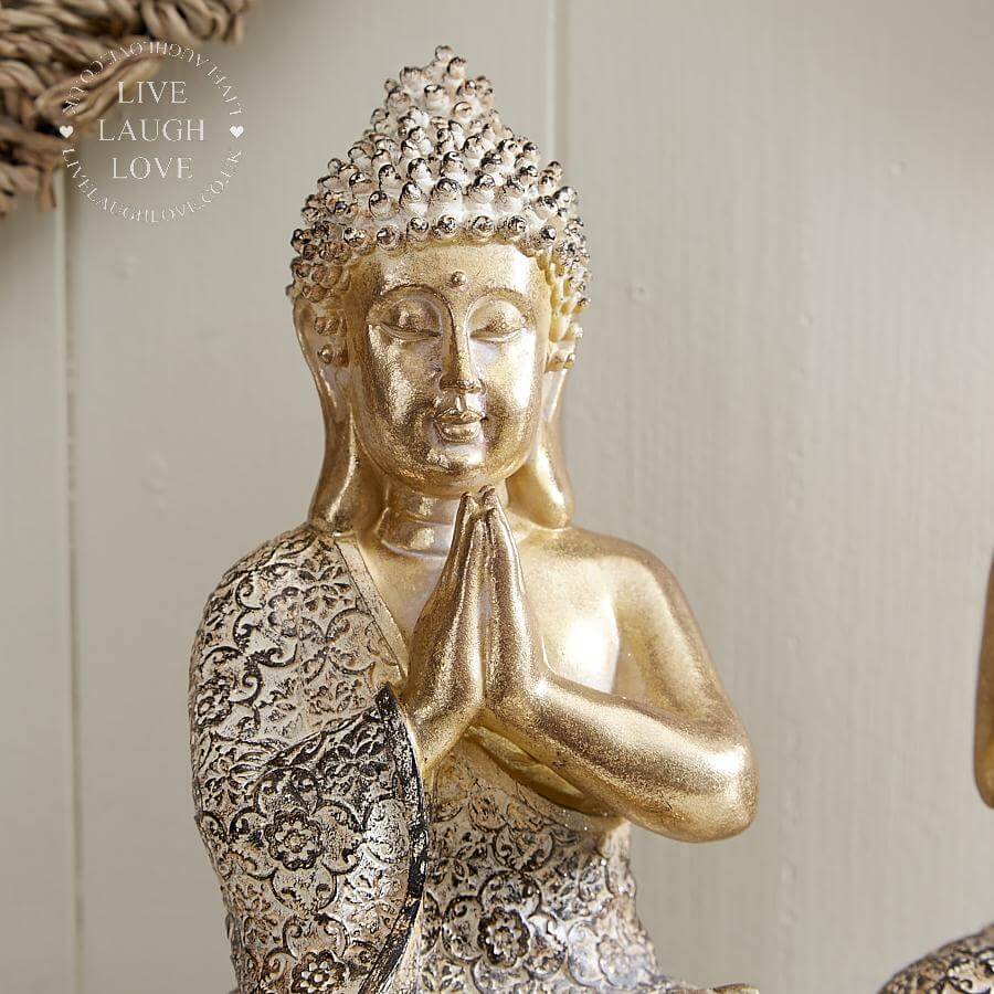 Sitting Golden Buddha - LIVE LAUGH LOVE LIMITED