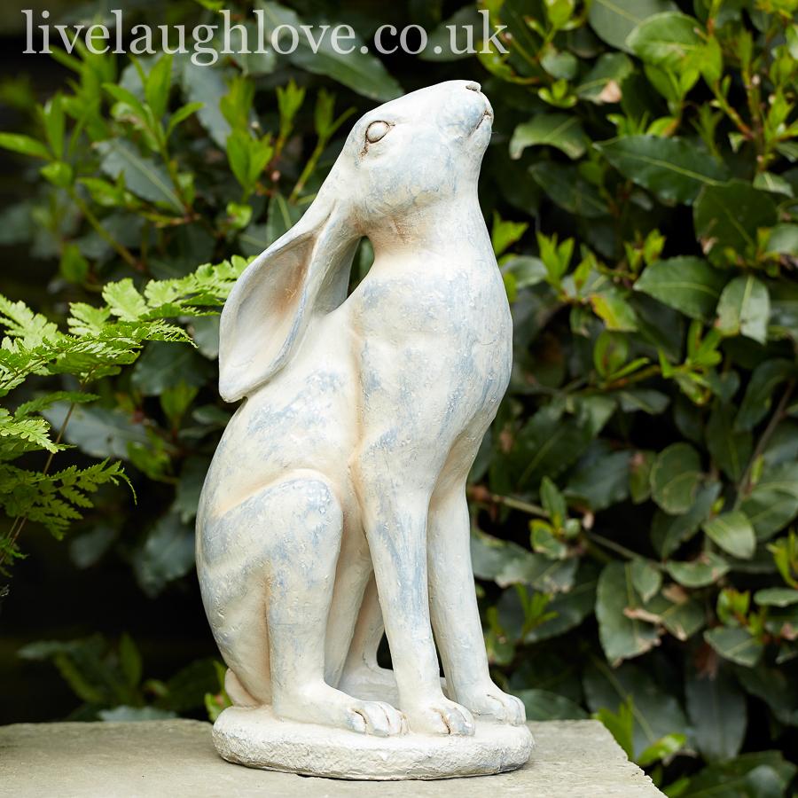 Stargazing Stone Effect Grey Hare - LIVE LAUGH LOVE LIMITED