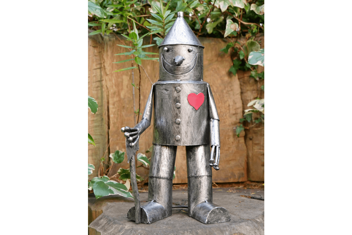 Tin Man Garden Ornament - 42cm - LIVE LAUGH LOVE LIMITED