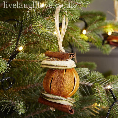 Tree Decoration - Orange - LIVE LAUGH LOVE LIMITED