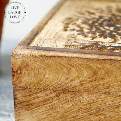 Tree Of Life Wooden Keepsake Box - LIVE LAUGH LOVE LIMITED