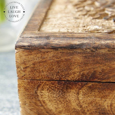 Tree Of Life Wooden Keepsake Box - LIVE LAUGH LOVE LIMITED