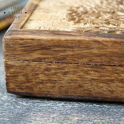Tree Of Life Wooden Keepsake Box - LIVE LAUGH LOVE LIMITED