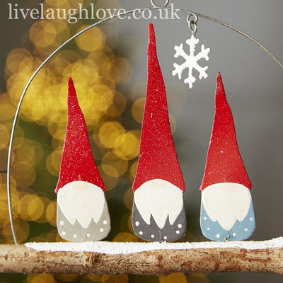 Trio Of Gnomes Hanger - LIVE LAUGH LOVE LIMITED
